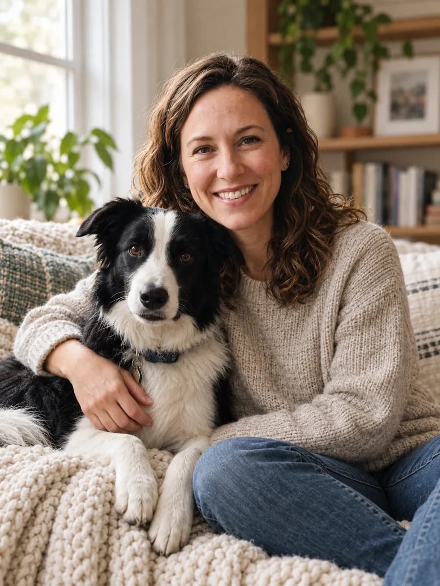 Cosy sofa portrait example