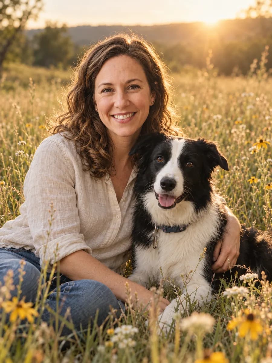 Golden-hour field portrait example