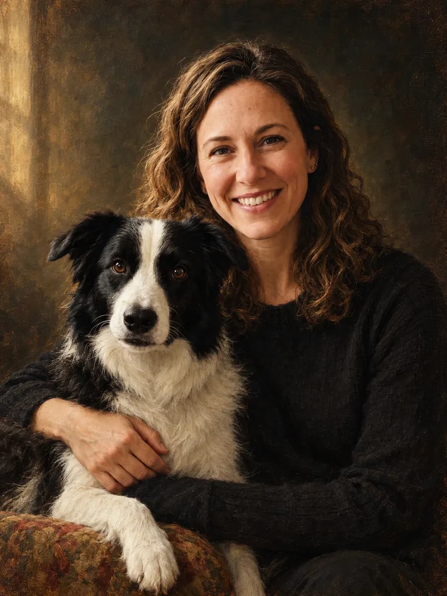 Fine-art oil painting portrait example